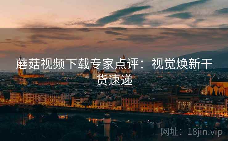 蘑菇视频下载专家点评：视觉焕新干货速递  第1张
