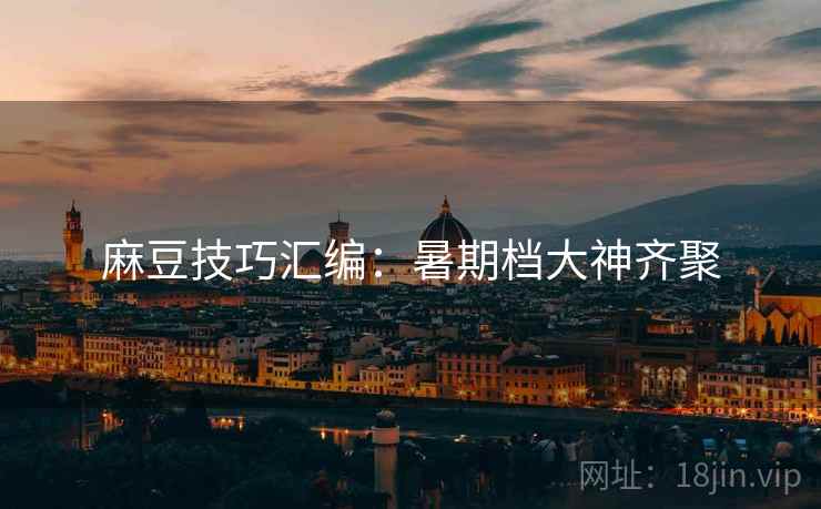 麻豆技巧汇编：暑期档大神齐聚  第2张